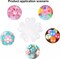 50-Pack Flower Shape Balloon Clips for Weddings & Parties, Portable Holder Decor